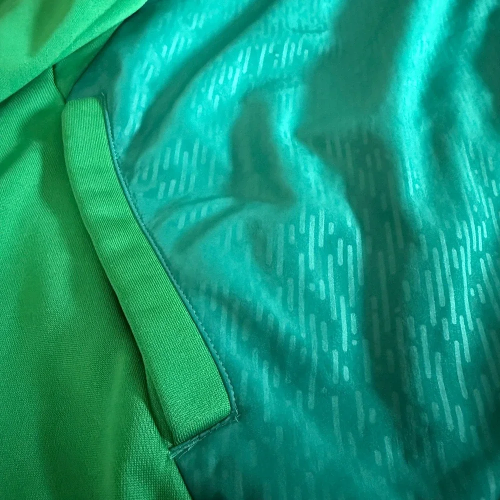 Adidas Climalite Track Jacket Green Teal 2XL Lightweight Running‎